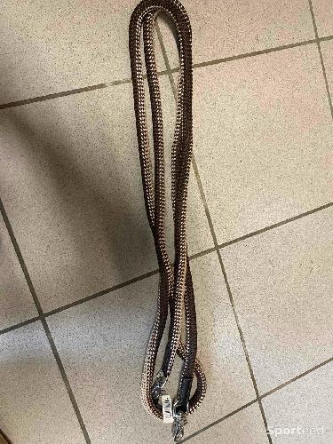 Rênes en corde avec mousquetons 