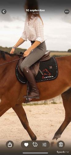 Equitation - Selle Roméo Fouganza brune 17,5 - photo 5