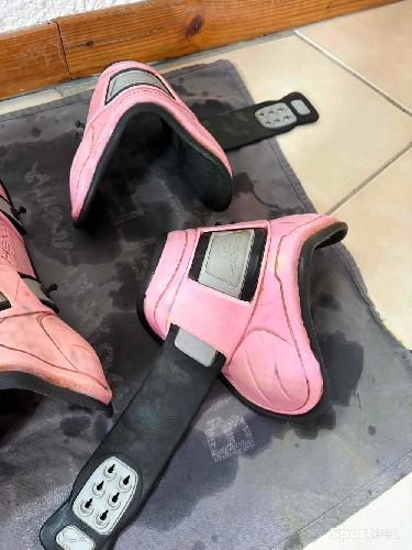 Equitation - Guêtres + Protège-boulets HEXA rose – matière imperméable, facile à nettoyer - photo 6