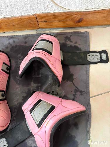 Equitation - Guêtres + Protège-boulets HEXA rose – matière imperméable, facile à nettoyer - photo 6