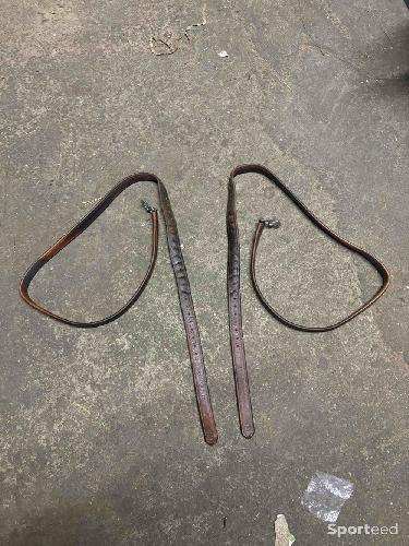 Étrivières Bruno Delgrange en cuir havane 135cm