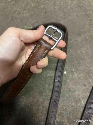 Equitation - Étrivières Bruno Delgrange en cuir havane 135cm - photo 6