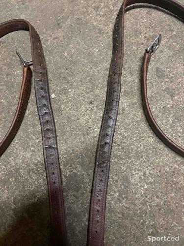 Equitation - Étrivières Bruno Delgrange en cuir havane 135cm - photo 6