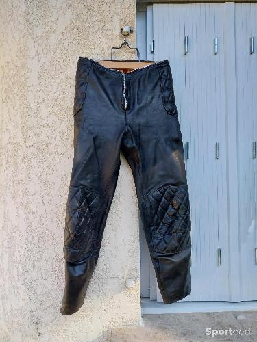 Moto route - combinaison cuir séparable  - photo 4