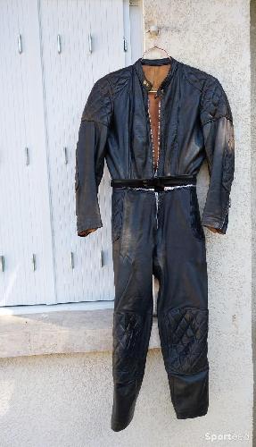 Moto route - combinaison cuir séparable  - photo 4