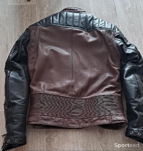 Moto route - Blouson cuir moto helstons - photo 6