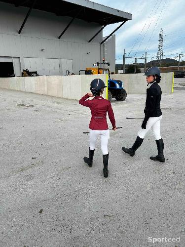 Veste d’équitation bordeaux 