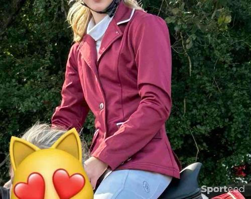 Equitation - Veste d’équitation bordeaux  - photo 3