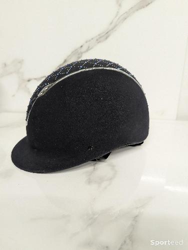Equitation - Bombe d'équitation strass bleu - photo 6