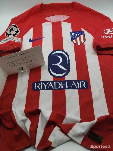 Football - Maillot Saul Niguez Porté et Signé avec l'Atletico Madrid en Ligue des Champions - photo 6