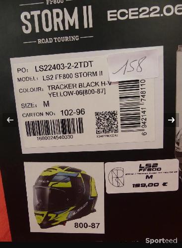 Moto route - Casque neuf LS2 taille M modèle storm 2 - photo 3