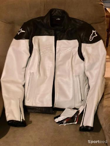 Moto route - ALPINESTARS Blouson Cuir Stella Ice MOTO - photo 6