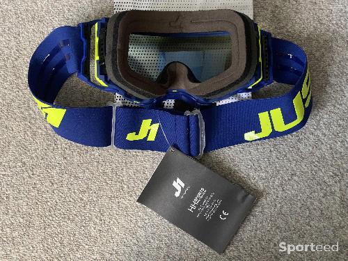 Moto cross - Masque Motocross offroad enduro JUST1 Nerve Absolute Fluo Jaune/Bleu - photo 5