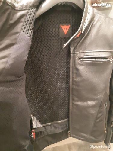 Moto route - Blouson perfecto moto cuir homme Dainese - photo 4