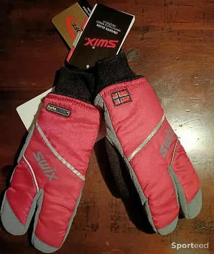 Ski de randonnée - Gants Swix Split Mitt JR, couleur Rose, taille M, - photo 3