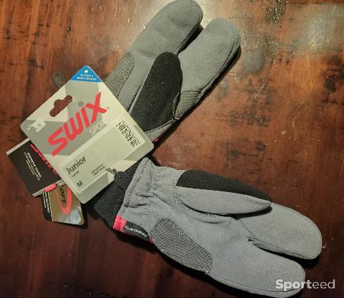 Ski de randonnée - Gants Swix Split Mitt JR, couleur Rose, taille M, - photo 3