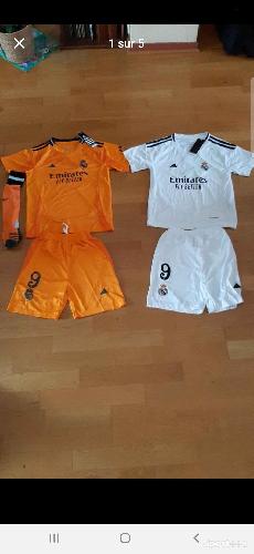 Maillot orange Real Madrid 8/10 ans