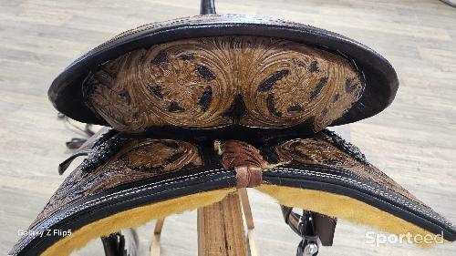 Equitation - selle western + filet+ collier  Double T Saddlery - photo 5