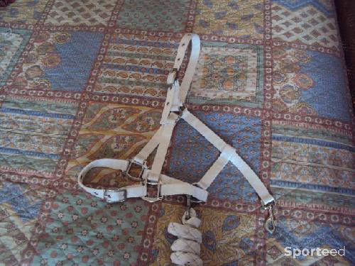 Equitation - licol nylon + corde coton - taille Full - cheval - photo 5