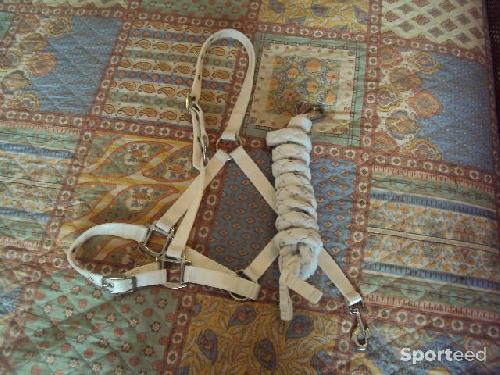 Equitation - licol nylon + corde coton - taille Full - cheval - photo 5