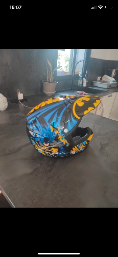 Moto cross - Casque HJC batman - photo 6