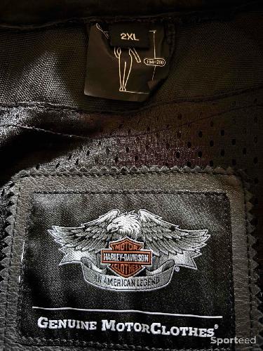 Moto route - Veste en cuir pour homme Harley Davidson  - photo 5