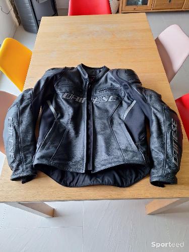 Moto route - Blouson cuir dainese  - photo 6