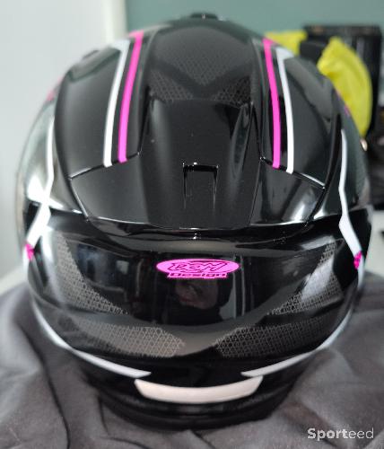 Moto route - Casque moto rose scorpion EXO-491 KRIPTA taille S   - photo 4