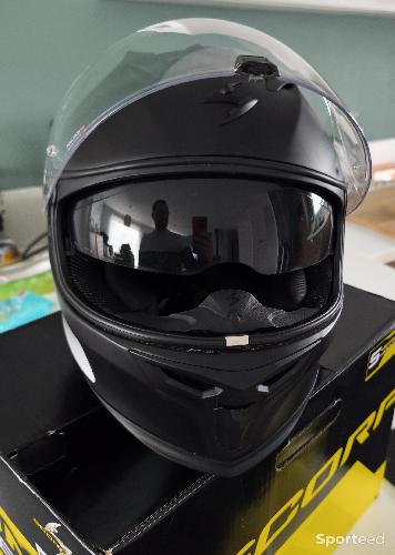 Moto route - Casque moto noir scorpionXL - photo 4