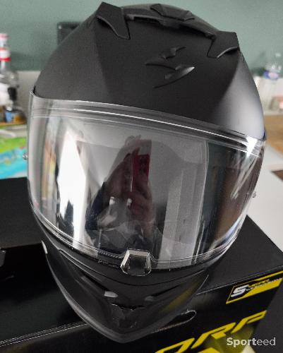 Moto route - Casque moto noir scorpionXL - photo 4