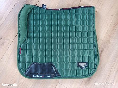 Equitation - Ensemble dressage tapis+bonnet lemieux vert - photo 6