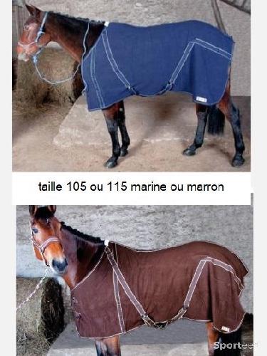 Equitation - Chemise polaire 105 ou 115, marine ou marron neuves - photo 4