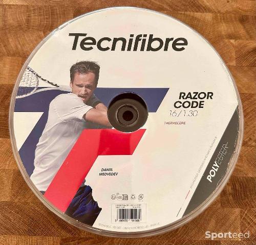 Tennis - Bobine cordage tennis Tecnifibre Razor Code 200 mètres tennis 1.30 mm - photo 3