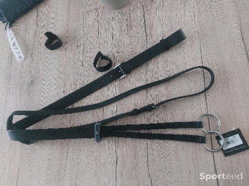 Martingale cuire noire neuve poney