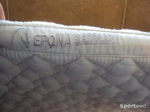 Equitation - tapis de selle dressage - taille cheval - Epona - liseré gris - photo 5