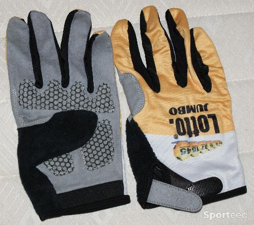 Vélo route - Gants de vélo longs - team 'lotto jumbo' - taille xl - blanc/jaune - photo 4