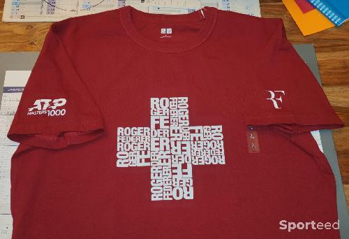 Tee-shirt Federer : rouge Croix Suisse 