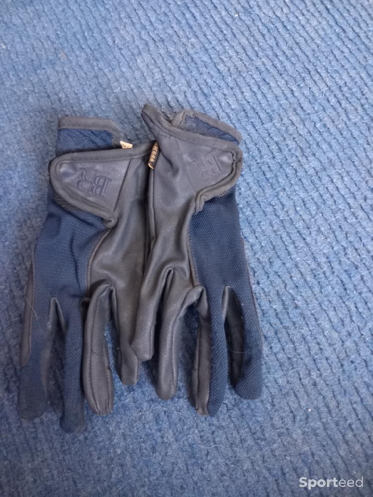 Equitation - Gants bleu avec dentelle  - photo 1