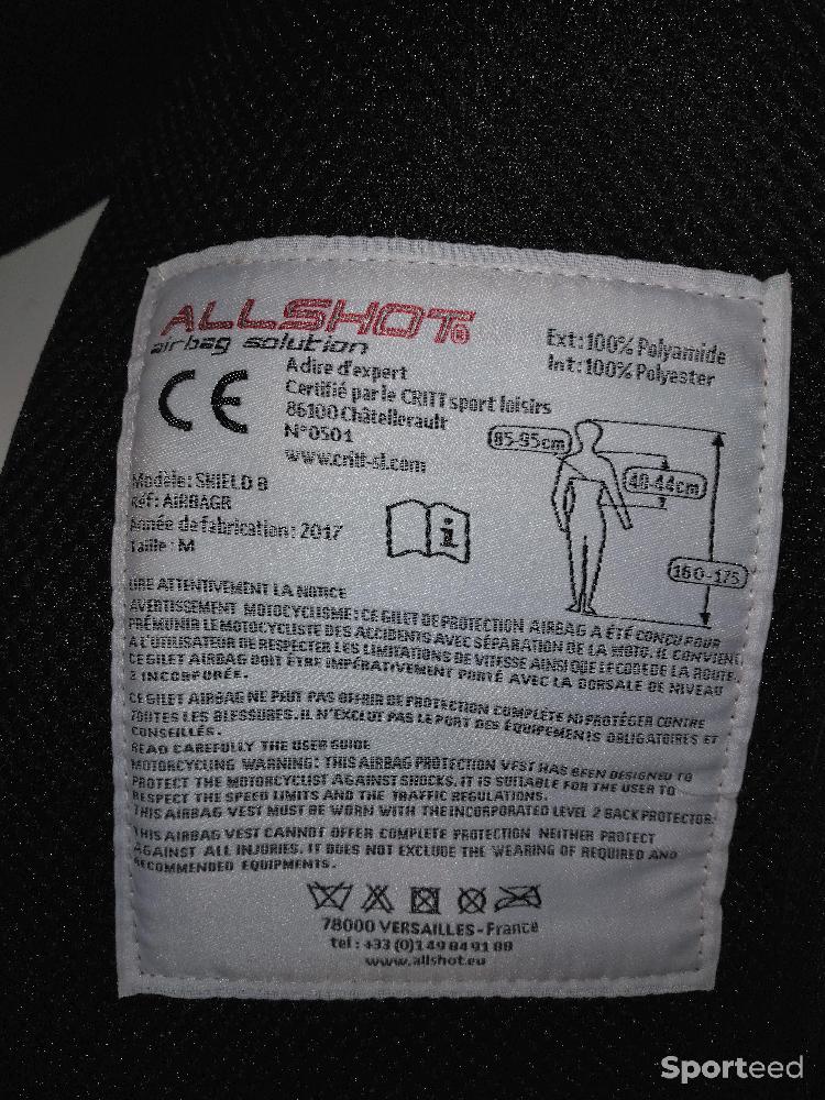 Moto route - Gilet air bag allshot M - photo 4