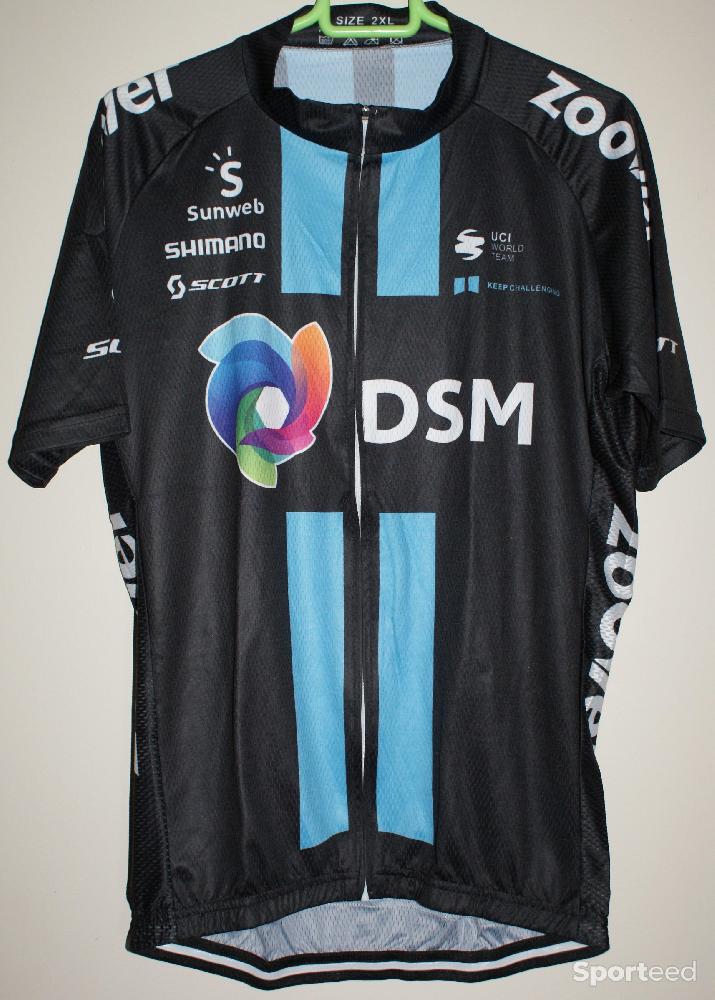Vélo tout terrain - VTT - Maillot vélo été manches courtes - team 'DSM' - taille 2xl - photo 1