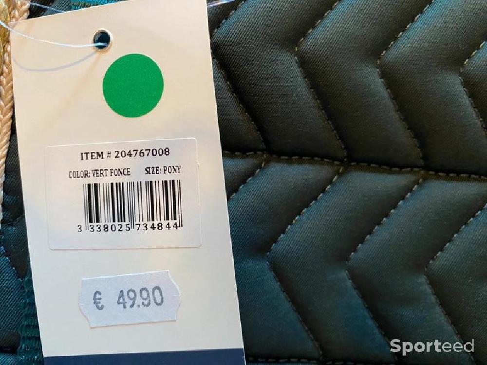 Equitation - Tapis de Selle « Softy » Poney vert foncé - photo 4