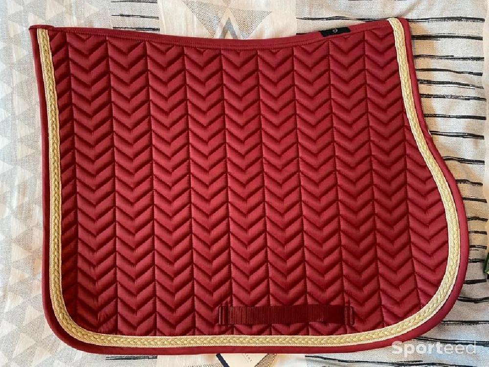 Equitation - Tapis de Selle « Softy » Cheval bordeaux - photo 2