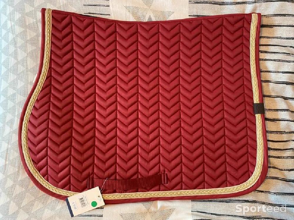 Equitation - Tapis de Selle « Softy » Cheval bordeaux - photo 1