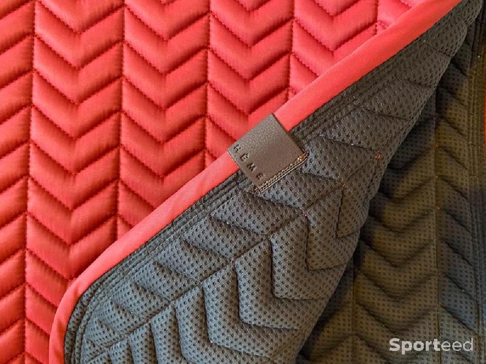 Equitation - Tapis de Selle « Softy » Cheval bordeaux - photo 3