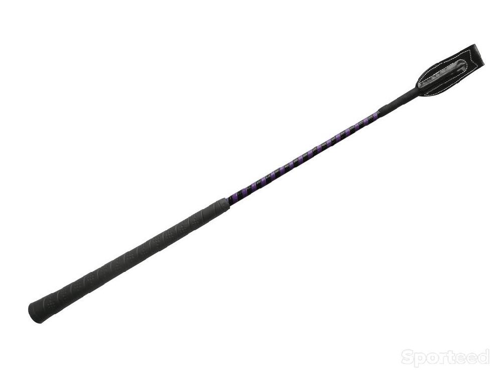 Equitation - Cravache « Concours » Noir/Violet - photo 1