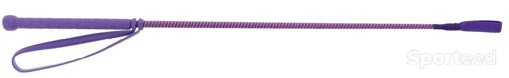 Equitation - Cravache « New Six » violet/rose - photo 1
