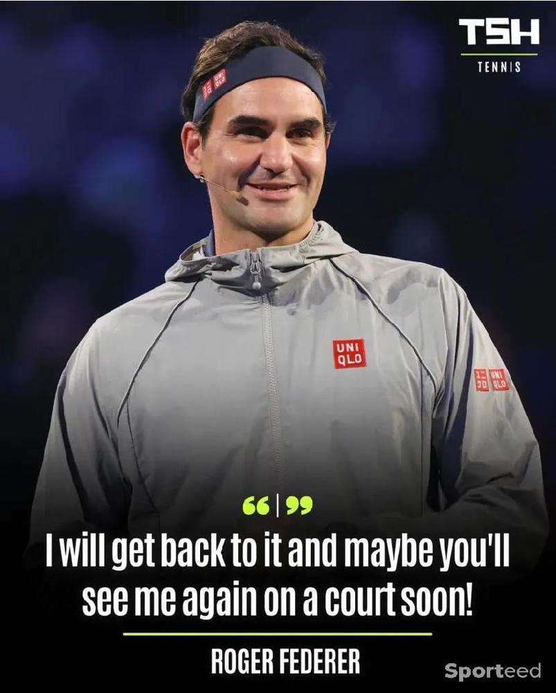Tennis - Veste grise Federer - photo 1