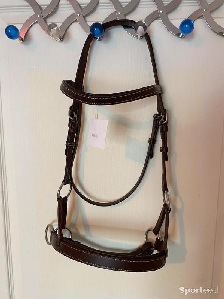 Equitation - Side-Pull « Confort » havane cheval - photo 1