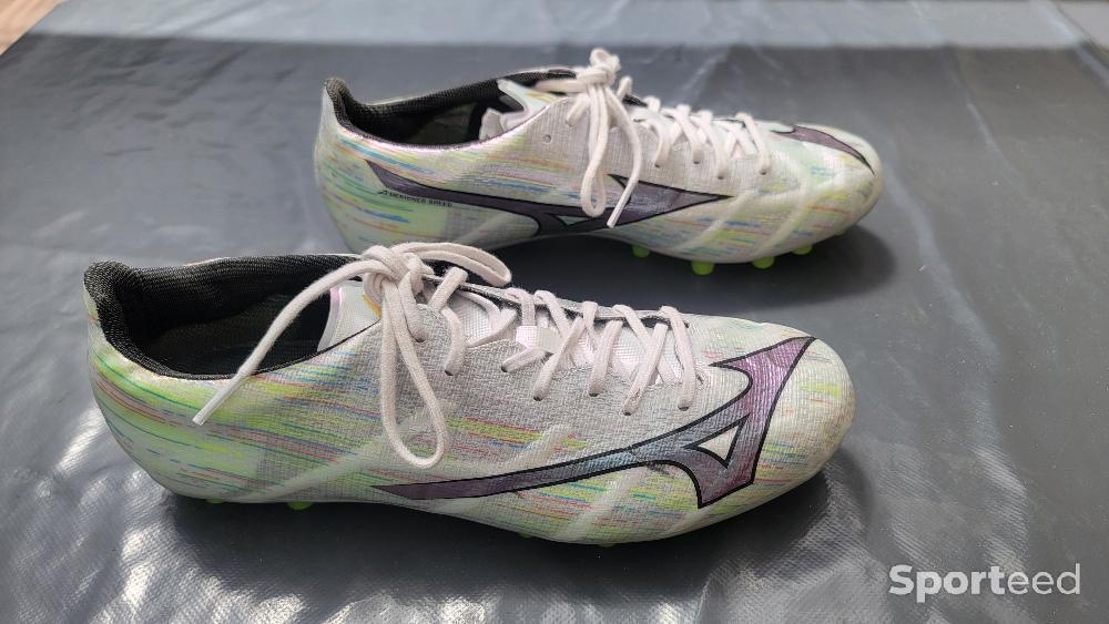 Football - Crampons Mizuno Alpha 2 Elite AG T40,5 (portées 2 fois) - photo 3