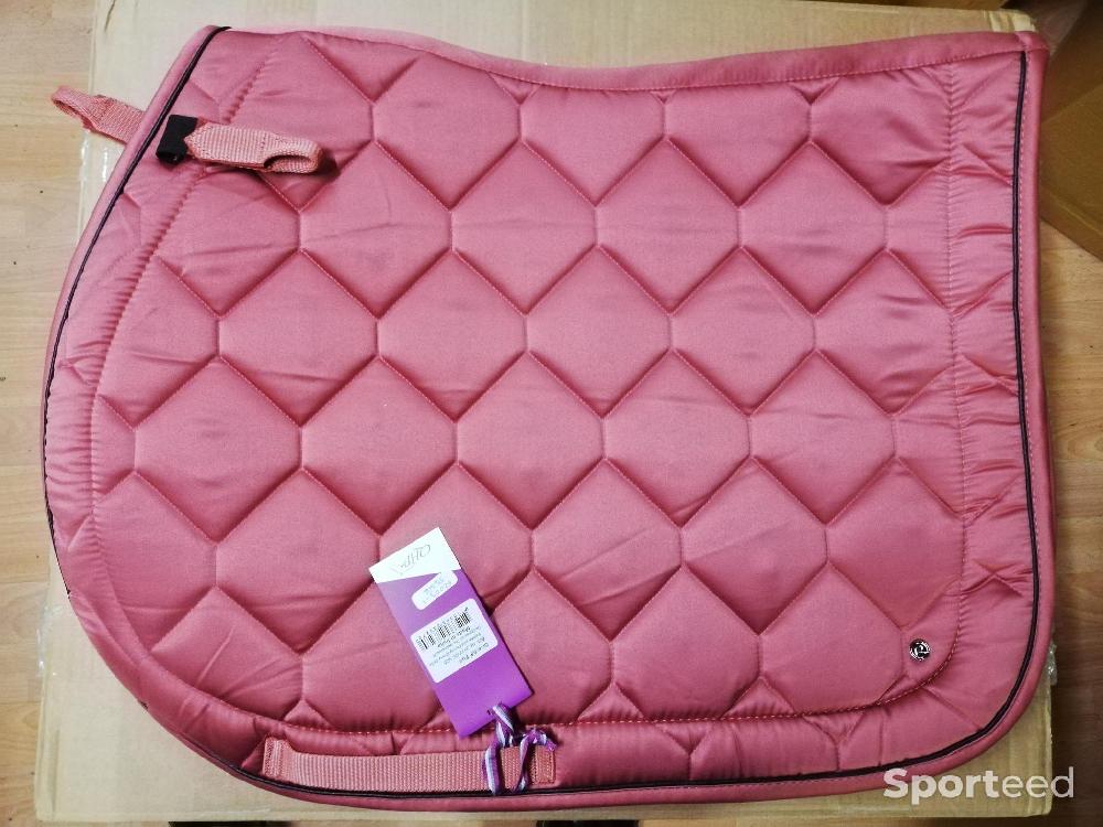 Equitation - TAPIS mixte QHP vieux rose cheval ou poney neuf - photo 1
